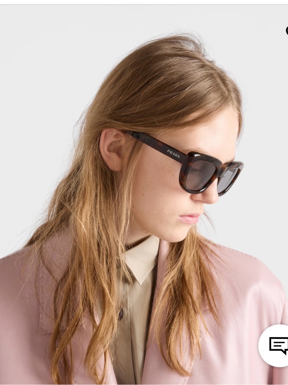 NEW with Tags. Prada Tortoiseshell Brown Frame Sunglasses with Gray Lenses - Picture 2 of 9